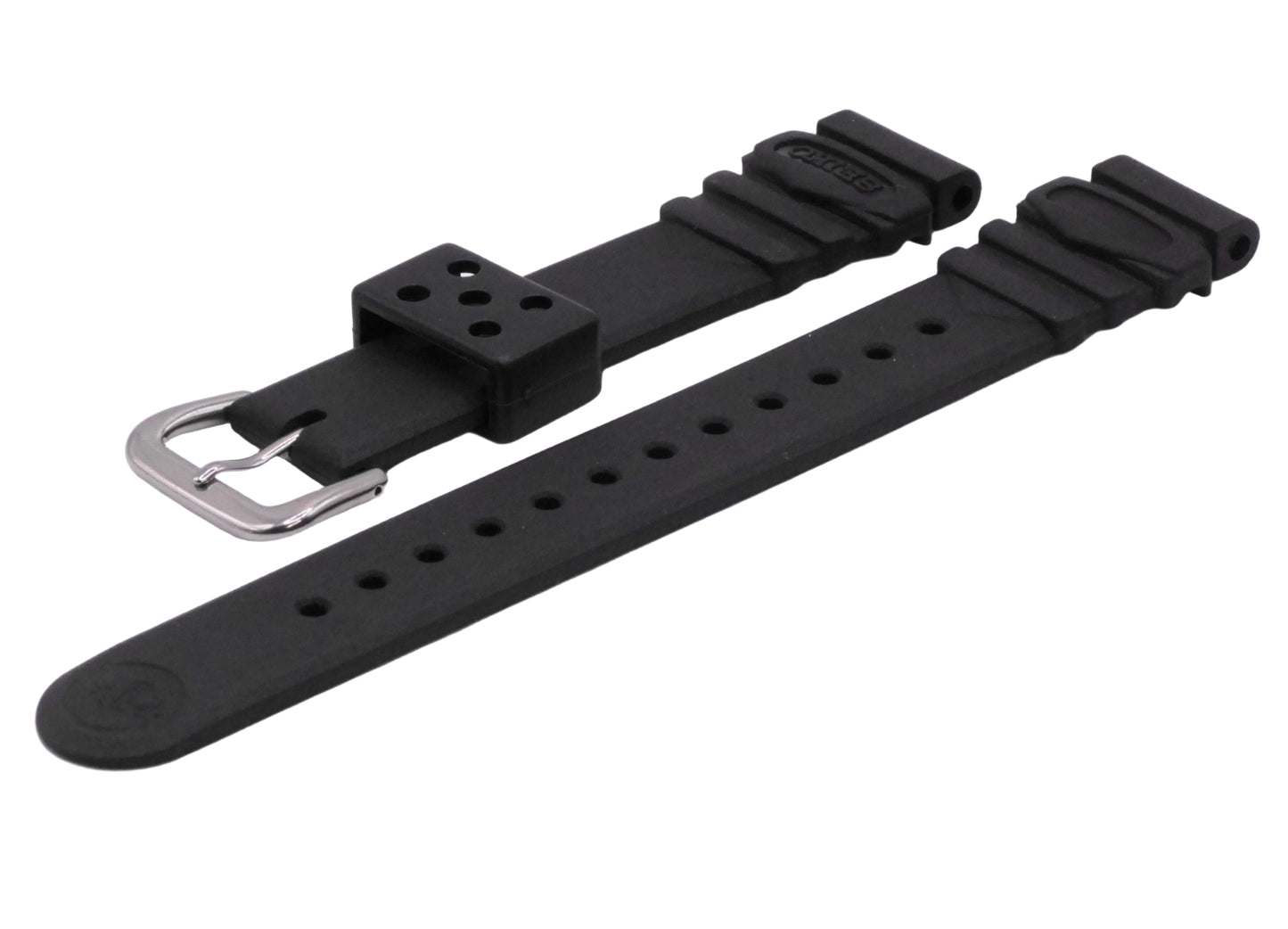 Genuine Seiko DAR7BP 18mm Diver’s Strap – Fits Seiko SilverWave J12082