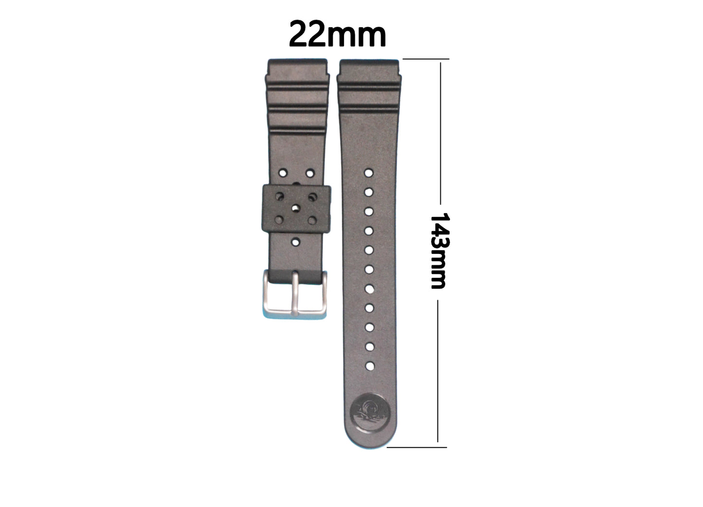 Genuine Seiko DAL1BP 22mm Diver’s Strap – Fits Seiko 6309-7040 & 7549-7010