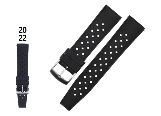 FKM Rubber Tropic Diver’s Watch Strap – 20mm & 22mm | Premium Waterproof Strap