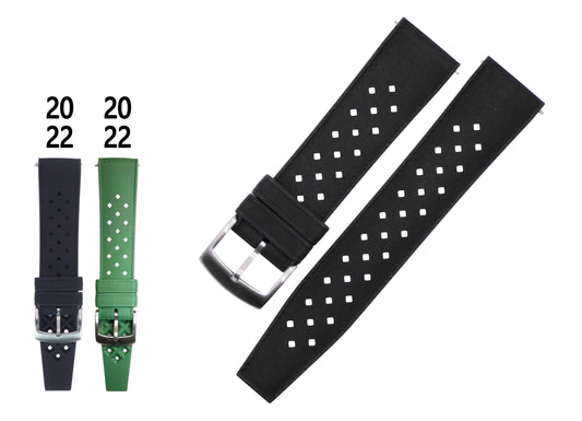 FKM Rubber Tropic Diver’s Watch Strap – 20mm & 22mm | Premium Waterproof Strap