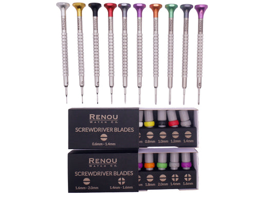 10-Piece Watchmaker’s Screwdriver Set (Flat Head & Phillips Head)
